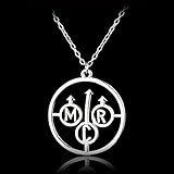 N/Ａ Halskette Schmuck Rock Band Schleier Anhänger Halskette BVB Logo Punk Gothic Musik Mode Fans Geschenk