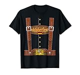 Lederhose T-Shirt Witziges Oktoberfest Deutschland München Kostüm T-S