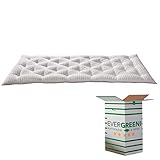 Evergreenweb - Viscoelastische Matratzenauflage 7 cm hoch größe 80x200 für Einzelbett Orthopädische Visco Topper mit Memory Schaum Flocken polsterung Hypoallergen Matratzenschoner Weiches und B