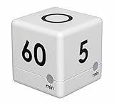 TFA Dostmann Digitaler Cube Timer, Zeitwürfel, Stoppuhr, 6 x 6 x 6 cm, weiß, 38.2032.02