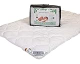 allsana Tencel® Klimafaser Duo Steppbett 155x220 cm, Lyocell Winterdecke für Allergiker, waschbar bei 60°C, Tencel Bettdecke warm bei Allerg