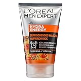 L'Oréal Men Expert Gesichtsreinigung für Männer, Erfrischendes und pflegendes Reinigungsgel mit Aufwach-Kick für Männer, Hydra Energy, 1 x 100