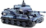 1:72 Mini Ferngesteuerter Panzer Tiger I Panzer RC Panzer Mit Fernbedienung, Batterie, Licht, Sound, Drehbarem Turm Und Rückstoß Beim Schießen Von Kanonen, Mini Ferngesteuertes Auto Im Maßstab 1:72