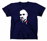 #1 Don Vito Corleone Kult T-Shirt Der Pate, navy, M