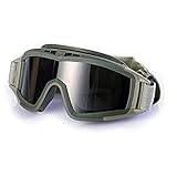 Z-Color Unisex Skibrillen Windschutz, Radfahren Motorrad Motorschlitten Skibrille, Outdoor-Sport-Ski-Brille (Color : Army Green)