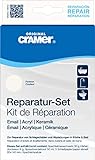 Cramer 16080DE Reparatur-Set Email, Acryl, Keramik, weiß alpin – zur dauerhaften Reparatur von Badewannen, Duschwannen und Waschbeck