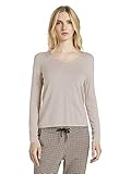 TOM TAILOR Damen Pullover mit V