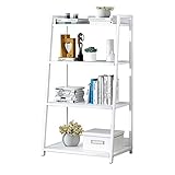 Bodenstehende Regale Lagerregal 4-stufiges Luxuriöses Bücherregal Mit Rutschfestem Fußpolster Einfach Zu Montieren Für Home Office Wohnzimmer Metall-Display-Regal,60x30x97cm W