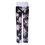 MEIYOUMK Damen Sommerhose Loose Fit Sweathose Casual Strandhose Loose Sommerhose Leicht Freizeithose Hohe Taille Lässige Allgleiches Weites Bein Hosen Damen Pant Lange Haremshose Pump