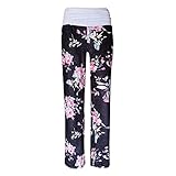 MEIYOUMK Damen Sommerhose Loose Fit Sweathose Casual Strandhose Loose Sommerhose Leicht Freizeithose Hohe Taille Lässige Allgleiches Weites Bein Hosen Damen Pant Lange Haremshose Pump