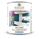 Mauler Weiss No Limit Allesfarbe 1L MAULER - Holz, Metal, PVC, Wand Fliesen. Geruch sehr Gering, Kinderspielzeugnorm NF EN 71-3. OHNE ABSCHLEIFEN ODER GRUNDIEREN., NO LIMIT ALLESFARBE 1L WEISS