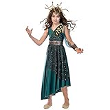 Amscan - Kinderkostüm Medusa, Kleid, Haarband, Griechische Mythologie, Schlange, Mottoparty, Karneval, Hallow