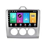 ADMLZQQ 9' Touchscreen Autoradio Doppel Din FM/AM Radio with Bluetooth Für Ford Focus 2 2004-2011,Car Stereo with Mirror Link/USB/4G SIM/Backup-Kamera/Lenkradsteuerung/WiFi/DSP/Lüfter,B,M100S