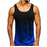 Xiangdanful Tank Top Pullove Herren Sommer Sport Fitness Stringer Gym Trägershirts T-shirt Jogging Ärmellos Hoodie Muskelshirt Slim Fit Tanktops Männer Tankshirt Unterhemd Achselshirt L