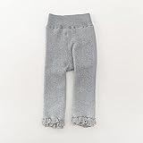 ZHANGYAN Calzamaglia Girls'Strumpfhosen Warme und Dicke Baumwollstrumpfhose (Color : Light Gray, Size : 12-15 Years)