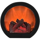 LED Kaminlicht,Elektrische Kamine,LED Kamin Laterne USB Wiederaufladbar,Winter Weihnachten Deko für Innen Auß