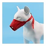 MiaoMu Hundemaulkorb atmungsaktive Möbelmündung mit Verstellbarer Schleife und weichem Pad-Hundetraining Mündungsmuster, um zu bellen (Color : Red, Size : 2)