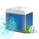 WFRAU Mini USB Air Cooler Ventilator Mobile Klimageräte Tragbare Luftkühler Tragbarer Luftbefeuchter Klimaanlage für Zuhause im F