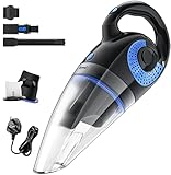 Umoot Handstaubsauger, kabellos, 8500 PA, Nass- und Trockensauger, leistungsstark, leicht, wiederaufladbar, handlich, für Zuhause, Auto, M4