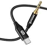 USB C zu 3.5mm Audio Aux Verbindungskabel 1m, Syncwire USB Typ-C zu 3.5mm Kopfhörer Stereo Autokabel für Samsung Galaxy S21/S21+/S21 Ultra/S20/S20 fe,Note 20/10/9, iPad Pro, Pixel, Xiaomi, Huawei, usw