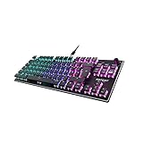 Roccat Vulcan TKL - Kompakte Mechanische RGB Gaming Tastatur, AIMO LED Einzeltastenbeleuchtung, Titan Linear Switches, Aluminiumoberfläche, M