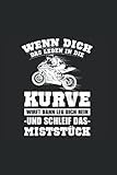 KURVE: Das Motorrad Notizbuch ist für alle die ein Faible für Motorrad Fahren oder Motocross haben | Organizer Planer Tagebuch | Perfekt als Geschenk ... Arbeitskollegen | 6x9 Zoll (ca. DIN A5) 120
