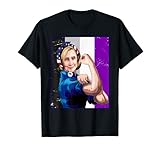 Hillary Clinton Asexual Flagge Strong Woman T-S