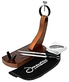 Jamonprive Schinkenhalter mit Anti-Rutsch-Füßen + Messer & Wetzstahl + Schinkenabdeckung + Küchentuch + Pinzette Ideal für Serrano, Ib