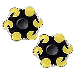 JiYanTang 2 Stück Animierter Fidget-Spinner, Pac-Man dynamischer Fingerspitzen-Kreisel, Stressabbau Spielzeug gegen Angst, Running Hand Stress Relief Spielzeug Stressabbau für ADHS Kinder Erw