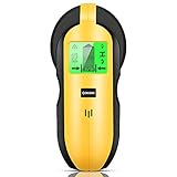 Balkenfinder – 4-in-1 Elektronischer Holz-/Metallbolzensensor, Wandscanner Detektor, Holzbalkensucher, Zentrum mit Batterie und LCD-Display für Holz, Wechselstromdraht, Metallbolzen Erkennung