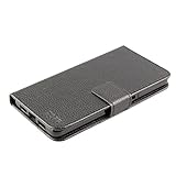 caseroxx Handy Hülle Tasche kompatibel mit Medion Life S5004 MD 99722 Bookstyle-Case Wallet Case in schw