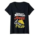 Damen Pizza-Maker Ofenteig, veganes Würzen T-Shirt mit V
