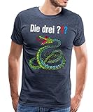 Spreadshirt Die DREI Fragezeichen und die singende Schlange Männer Premium T-Shirt, XXL, B