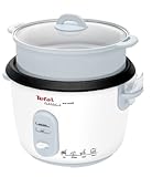 Tefal Reiskocher RK1011 | Voreingestellte Kochprogramme | 10 Tassen Kapazität (5L) | Automatische Warmhaltefunktion | Manuelle Anpassungen | Perfekt Gegarter Reis | Dampfkorb Inklusive | 700W