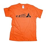 Vespa Regular Rundhals Herren Evolution T-Shirt BC150-orange-xx