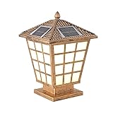 SCZWP8 Nordische LED-Solarsäulen-Laterne im Freien wasserdichte Garten-Säulen-Licht-super helles Pfosten-Licht, das für Landhaus-Zaun-Stehlampe-im Freienhof-Tür-Lampen-Hof-Tür-Lampe verwendet W