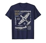P-51 Mustang | North American Aviation Vintage Fighter Plane T-S