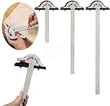 Woodworkers Edge Rule, Winkelmesser Winkelmesser Zweiarm Woodworking Lineal Winkelmesswerkzeug, Baseboard Crafts Briefpapier Geometrie | Geschenk für den Vatertag Woodworkers Edge Rule (15 Inch)