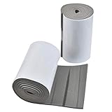 TIMESETL 2Stück Garagenwandschutz Garage Türkantenschutz, Ultra Dick Wasserfest Türkantenschoner, 2m x 20cm x 6,5mm Selbstklebend Garagen Wandschutz für Autotüren und Garagenwand (1/4' Dicke)