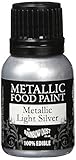 Rainbow Dust Metallic-Lebensmittelfarbe Silver Light, 1er Pack (1 x 25 ml)