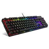 TECWARE QWERTZ Gaming Mechanical Keyboards (US QWERTY 104 RED)
