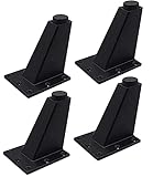 4 Stück Ersatz Möbelfüße Einstellbare Aluminiumlegierung 10cm Metallfüße Schwarz Schrankfüsse Möbelfüsse, Metallfuß für Bett Sofa Füße und Tischbeine Schrankfüße Tischbeine. (10cm, Black)