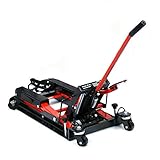 Futchoy Motorrad Hebebühne Hydraulische ATV Quad Motorradheber 680kg Mobile Montagebock Hydraulik Scherenheb