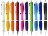 StillRich ergonomischer Kugelschreiber 10 oder 50 Stück | hochwertiger Kulli | blauschreibende Premium Kugelschreiberminen für weiches schreiben (10, Bunt)