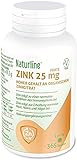 Naturline Zink Forte 25 mg | Zink Tabletten hochdosiert | Haar Vitamine, Nahrungsergänzungsmittel für gesunde Nägel und Haut | 365 Tab