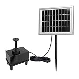 LARS360 Solar Teichpumpe Outdoor Wasserpumpe Solar Springbrunnen Solarpumpen Gartenpumpe für Gartenteich (2W)