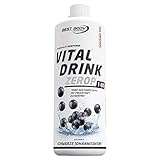 Best Body Nutrition Vital Drink ZEROP - schwarze Johannisbeere, Original Getränkekonzentrat Sirup zuckerfrei, 1:80 ergibt 80 Liter Fertiggetränk, 1000