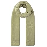 Codello Damen Plissee Schal, Olive, 70 x 190