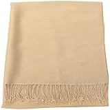 CJ Apparel Sandfarben Einfarbiges Design Stola Schal Umschlagtuch Schultertuch Tuch (60+ Farben) Zweite Wahl Pashmina NEU