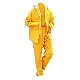 Mancool Regencape Verdickter Verlängerter Zweiteiliger Atmungsaktiver Geteilter Fester Regenmantel für Herren und Damen Regenjacke Wasserdicht Atmungsaktiv Regencape Zum Camping Wandern Ang